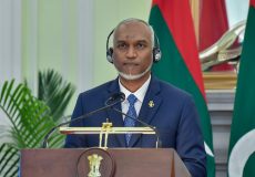 ރައީސް ޑރ. މުހައްމަދު މުއިއްޒު. --- ފޮޓޯ: ރައީސް އޮފީސް